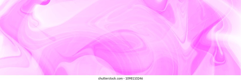 Abstract marble background. Pink paint fluid wawes. Vector illustration