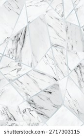 Abstractas fondo de mármol con tonos blancos y grises. El fondo presenta patrones geométricos con una textura suave y elegante. Fondo con Vector de espacio de copia.