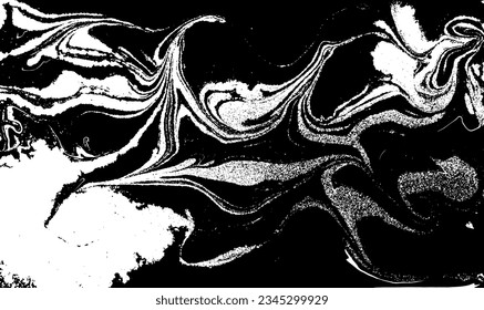 Resumen de la textura negra y borrosa blanca de Mármol.