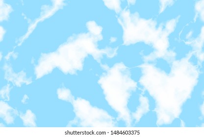 Abstract marble blue sky texture background