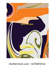 abstract marble colorful cover book