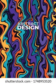 Abstract marble design, can be used as a trendy background for wallpapers, posters, journal, cover, cards, invitations, websites. Modern artwork. Marble effect painting. eps10 vector file