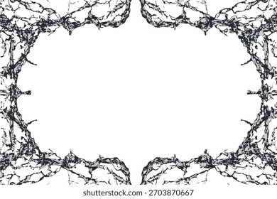 Abstract marble frame with intricate detailing, ideal for presentations, creative designs, and art projects. Perfect for enhancing visual content with a modern touch.