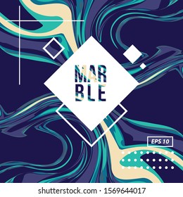 Abstract Marble Liquid Background, Cover, Brochure, Card, Trendy Vector Template