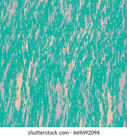 Abstract and marble looking bright summer pattern featuring coral and light purple colors. Vector illustration with isolated elements on a green background.
