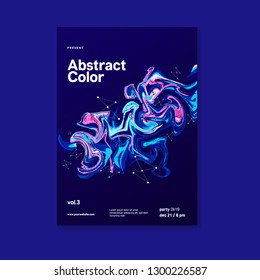 Abstract Marble Painting Poster Template