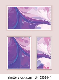 Abstract marble painting that can be used as a trendy background for wallpapers, posters, flyer, cards, brochure, cover, banner. Modern artwork. Marble effect painting
