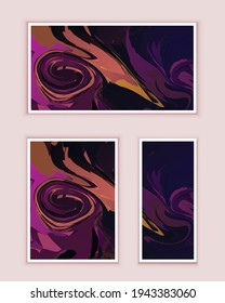 Abstract marble painting that can be used as a trendy background for wallpapers, posters, flyer, cards, brochure, cover, banner. Modern artwork. Marble effect painting