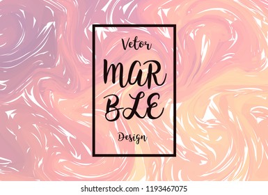 Abstract marble pattern, watercolor marble pattern. Ebru style. Pink colors. Hand drawn vector background. Trendy textile, fabric, wrapping. Aqua ink painting on water.
