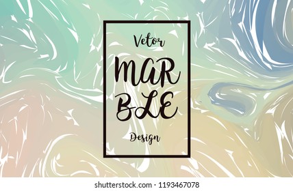 Abstract marble pattern, watercolor marble pattern Ebru style. Blue colors. Hand drawn vector background. Trendy textile, fabric, wrapping. Aqua ink painting on water.