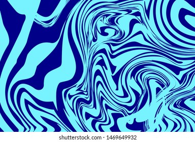 abstract marble patterns, wood texture, watercolor marble patterns. Bright blue and dark blue. Vector background. Textile, factory. Ink painting on water