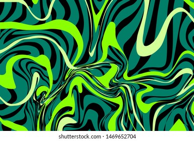 abstract marble patterns, wood texture, watercolor marble patterns. Bright green and dark green. Vector background. Textile, factory. Ink painting on water
