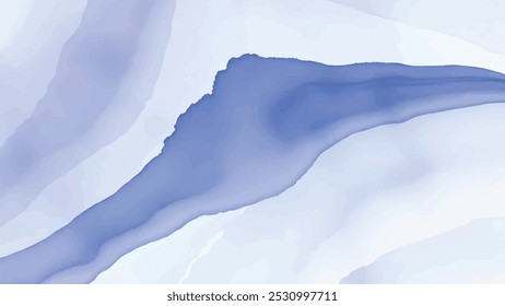 Abstract Marble Swirl Background in Shades of Blue