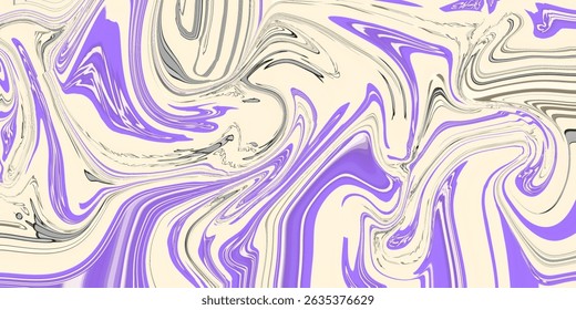 Padrão de espiral de mármore abstrato em tons roxos e beges