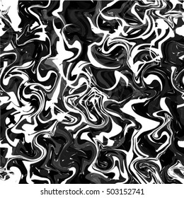 Abstract marble texture. Black and white background. 