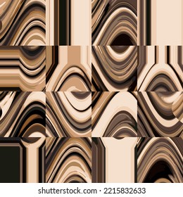 Abstract marble textured geometric striped pattern. animal design. wildlife print. exotic africa safari. colorful wavy lines skin fashion. for fabric, textile, scarf, template, background, rug, print