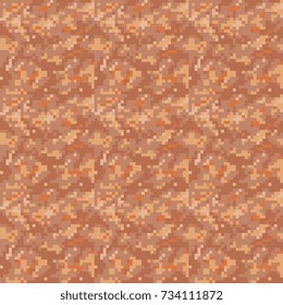 abstract marble textures brown color seamless pattern, pixel art style vector illustration