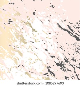Abstract Marble Trendy Texture in Pastel and Gold colors . Trendy Chic Background made in Vector for wallpaper, textile, wedding, business cards, advertising, wrapping paper, trendy invitations