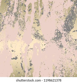 Abstract Marble Trendy Texture in Pastel and Gold colors . Trendy Chic Background made in Vector for wallpaper, textile, wedding, business cards, advertising, wrapping paper, trendy invitations