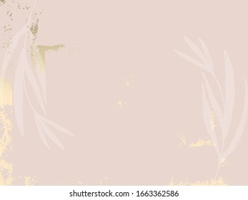 Abstract Marble Trendy Texture in Pastel and Gold colors . Trendy Chic Background made in Vector for wallpaper, canvas, wedding, business cards, advertising, wrapping paper, trendy invitations