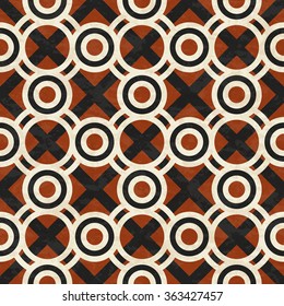 Abstract marbled geometric pattern, textured seamless vector illustration