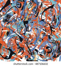 Abstract marbled ink background. Drawing texture with liquid paint.

