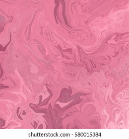 Abstract marbled ink background. Hand drawn texture with liquid paint. Vector illustration.