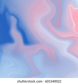 Abstract marbled ink background. Hand drawn texture with liquid paint. Vector illustration.