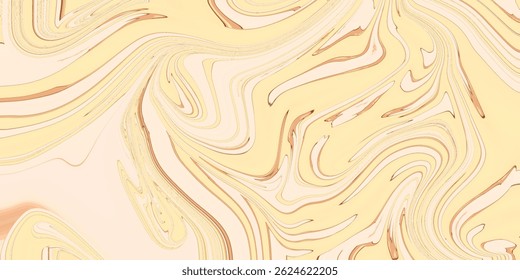Abstract Marbled Swirl Pattern in Warm Pastel Tones