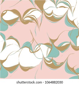 Abstract marbles pattern in flat style for print, web, textile. Vector illustration