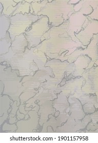 Abstract marbling texture. White marble with grey veins. Hand painted background, wallpaper.  Textured grey stone with gradient. Vector illustration. EPS 10