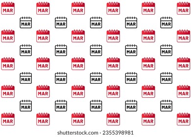 Abstract March Month Pattern Background, can be used for business designs, presentation designs or any suitable designs.