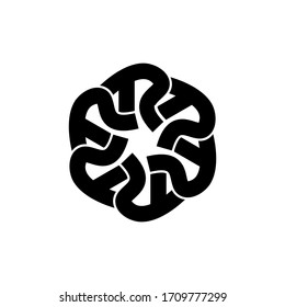 Abstract mark and symbol letter r. Small file vector size.