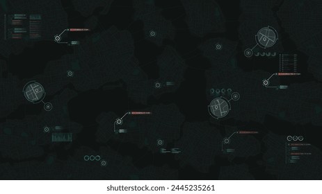 Abstractas en el mapa de la ciudad. Entrega del Transporte, ubicación del mapa. Hoja de ruta de fondo con datos. Ilustración vectorial logística de transporte, navegación turística. Ilustración vectorial