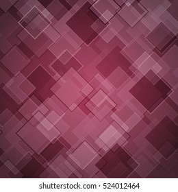 Abstract maroon background with rhombus, stock vector