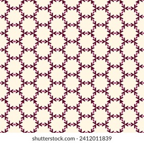 Abstract Maroon Geometric Shapes on a Beige Background