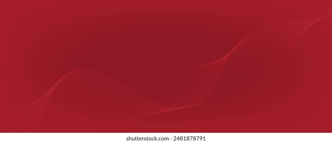 Abstract maroon gradient background with waves. EPS10