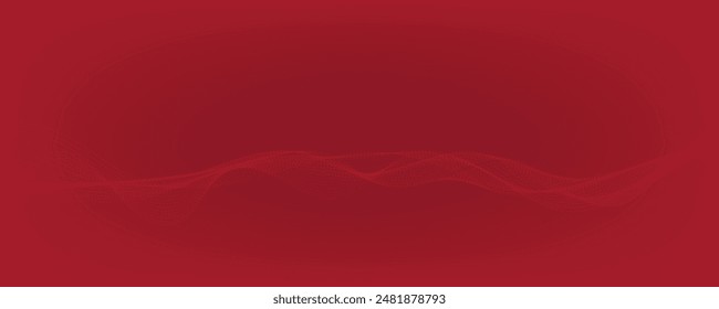 Abstract maroon gradient background with waves. EPS10
