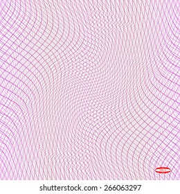 abstract marsala line copper wave violet band on white background vector