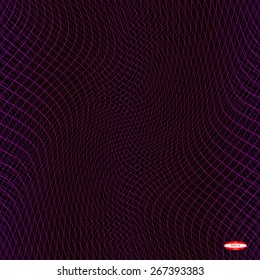 abstract marsala line copper wave violet band on black background vector