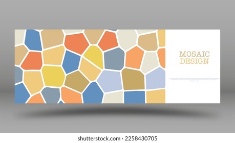 Abstrakte Masaika. Vorlage für das Design eines Covers, Buchs, Poster, Banners. Die Idee der Innenausstattung, der Drucke und der Dekoration. Kreatives Design-Layout
