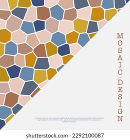 Abstract masaika. Template for the design of a cover, book, poster, banner. The idea of interior design, prints and decorations. Creative design layout