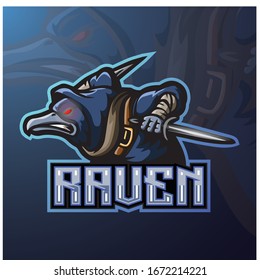 Abstract mascot logo with rabbit