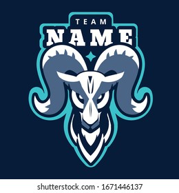 Plantilla de diseño del logotipo del buque mascota abstracto