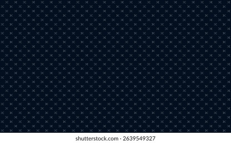 Abstract masculine geometric cut double ring seamless pattern. Gray and blue element composition on dark blue background. For masculine shirt dress cloth print block apparel textile menswear fashion