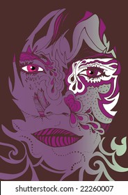 abstract mask