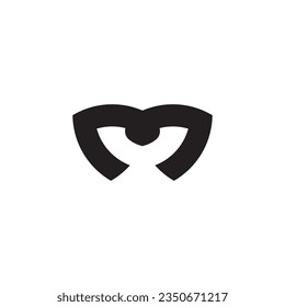 abstract mask dive logo design.