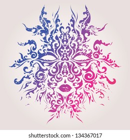 Abstract mask vector illustration