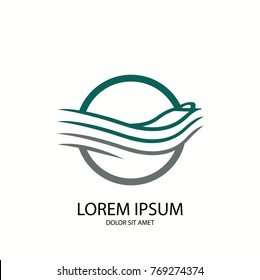 abstract Massage mat logo vector, massage logo eps10
