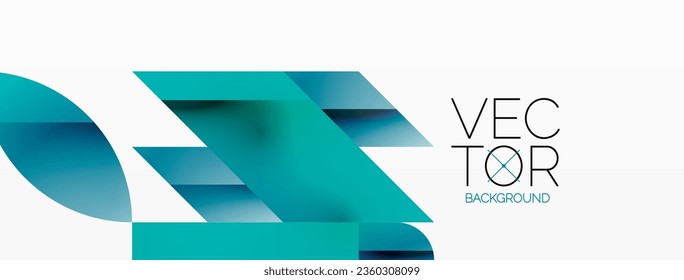 Abstract masterpiece formed by delicate interplay of circles, squares, and triangles. Geometric elements converge in harmonious chaos, evoking sense of modern creativity. Symphony of shapes